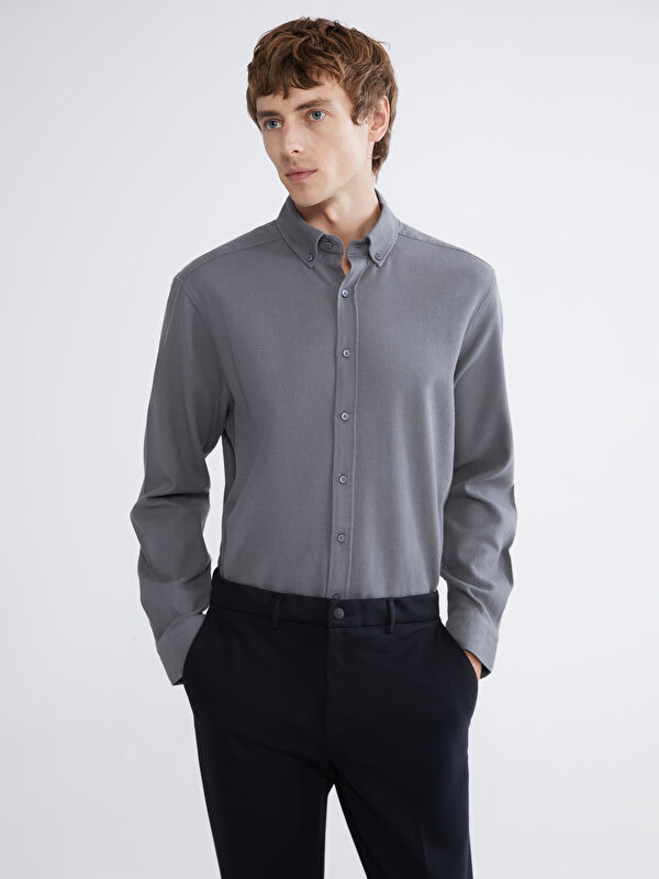 SOUTHBLUE Regular Fit Armürlü Erkek Gömlek
