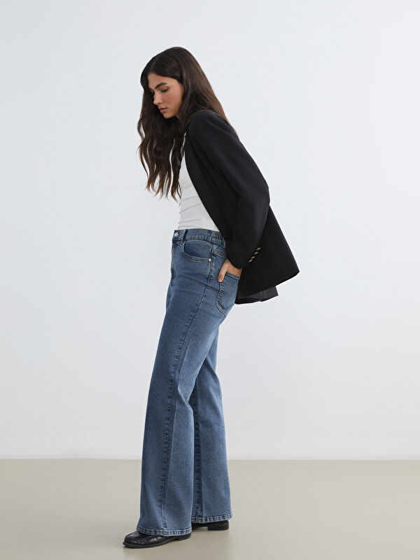 LCWAIKIKI Classic Damenjeans mit weitem Bein