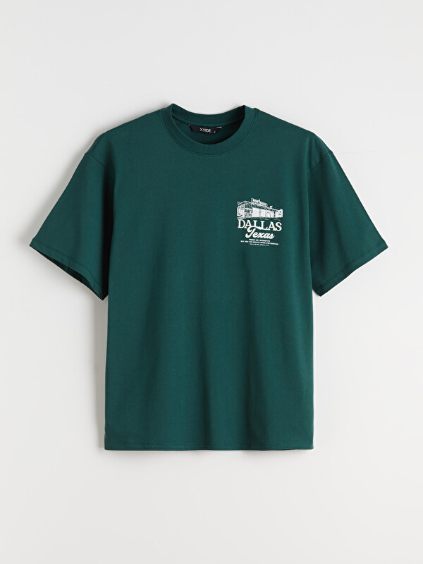 XSIDE Crew Neck Printed Jersey Men's T-Shirt - S68668Z8-YVF - LC