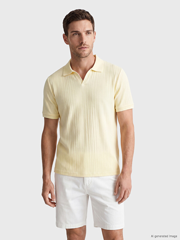 LCWAIKIKI Classic Polo Yaka Strüktürlü Erkek Tişört