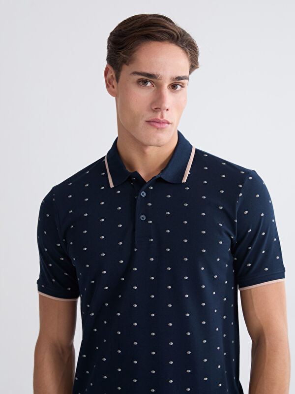 LCWAIKIKI Classic Polo Collar Patterned Pique Men's T-Shirt