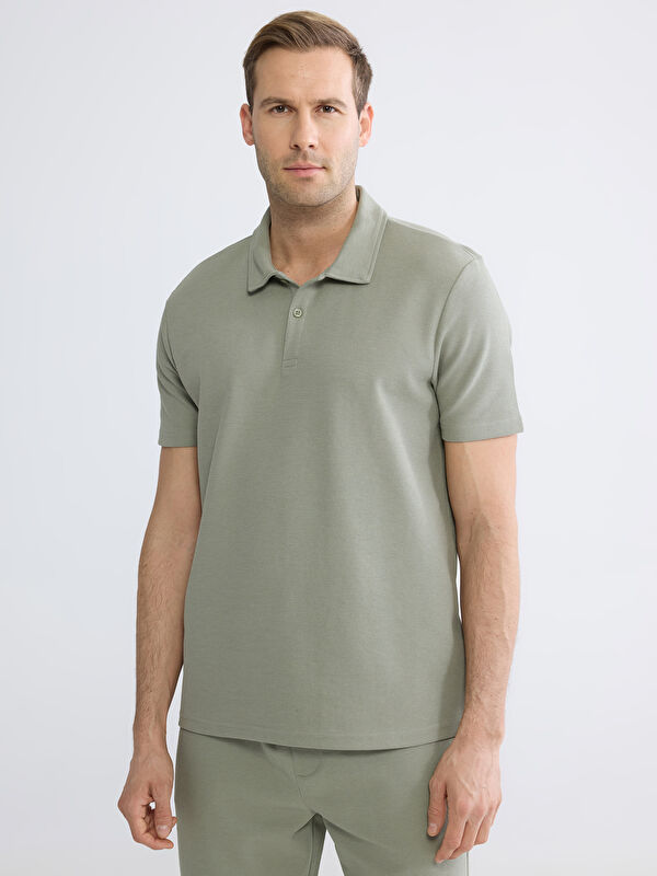 LCWAIKIKI Classic Polo Yaka Dokulu Erkek Tişört