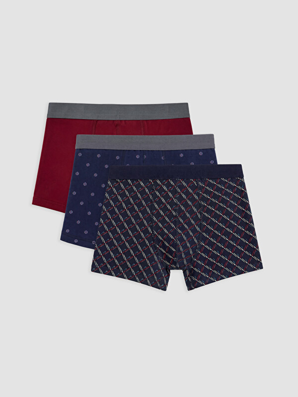 LC WAIKIKI Regular Fit Cotton Elastic Men's 3-pack Boxer