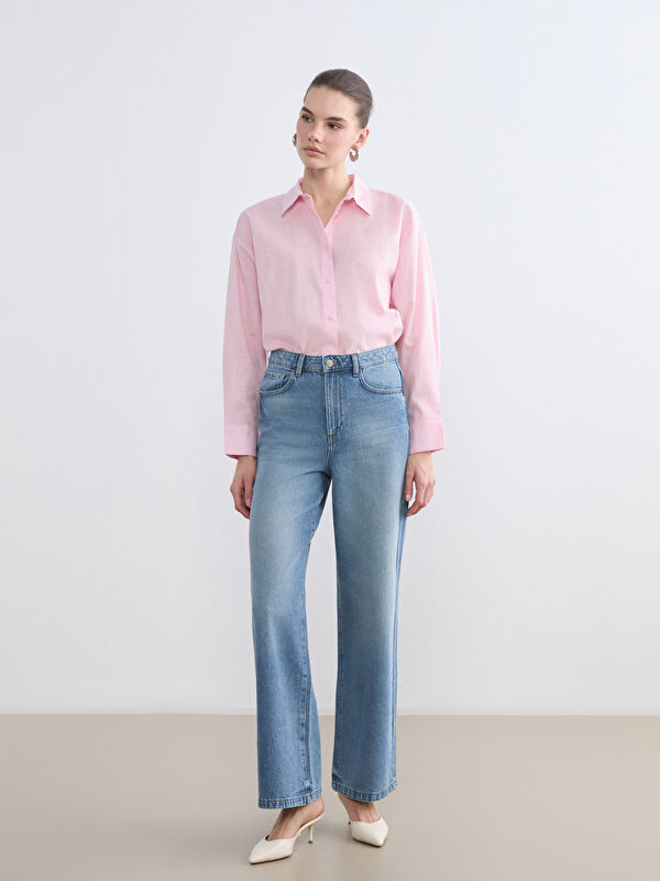 LCW Jeans Кең балақты әйелдер джинсы
