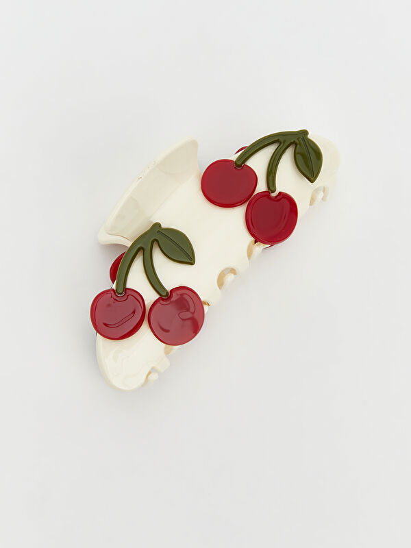 LCW JOY Cherry-Print Hair Claw for Women