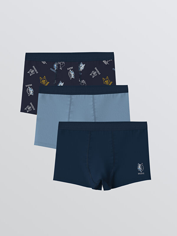 LCW Kids Baskılı Erkek Çocuk Boxer 3'lü