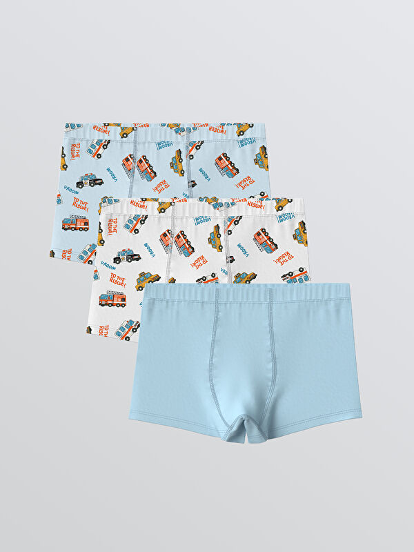 LCW Kids Baskılı Erkek Çocuk Boxer 3'lü
