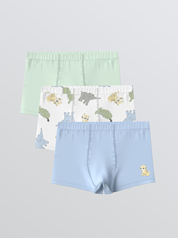 LCW Kids Baskılı Erkek Çocuk Boxer 3'lü