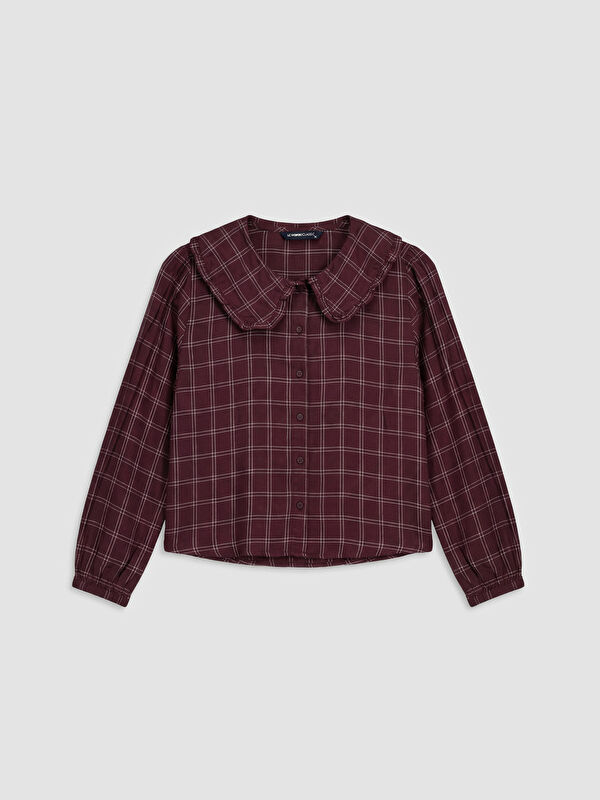 LCWAIKIKI Classic Plaid Peter Pan Collar Women's Shirt