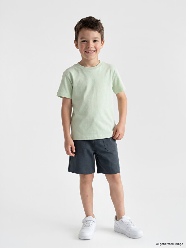 LCW Kids Beli Lastikli Erkek Çocuk Şort