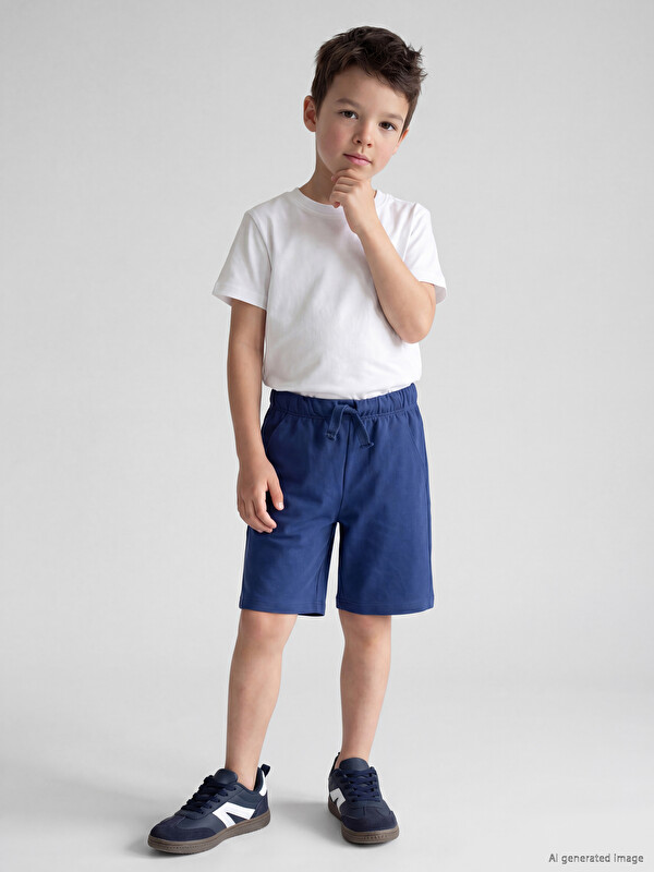 LCW Kids Beli Lastikli Erkek Çocuk Şort