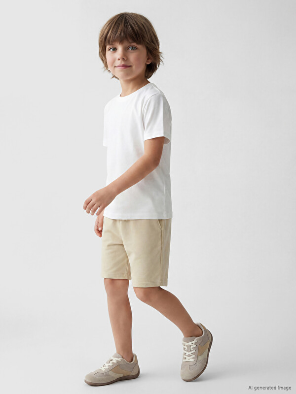 LCW Kids Beli Lastikli Erkek Çocuk Şort