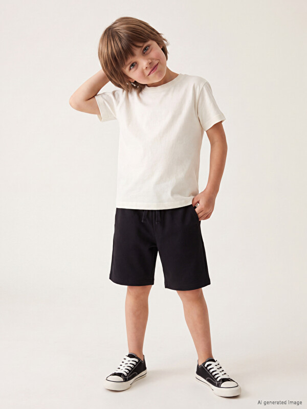 LCW Kids Beli Lastikli Erkek Çocuk Şort