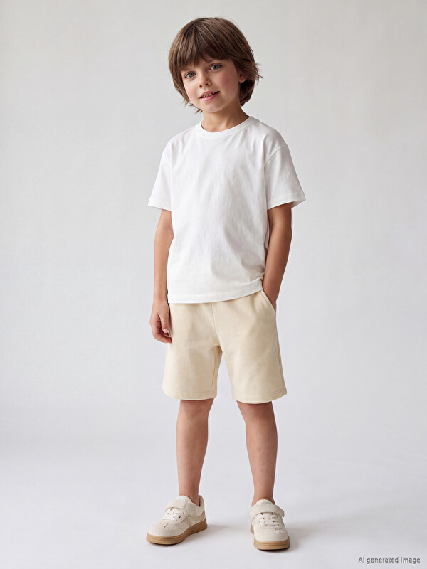 LCW Kids Beli Lastikli Erkek Çocuk Şort