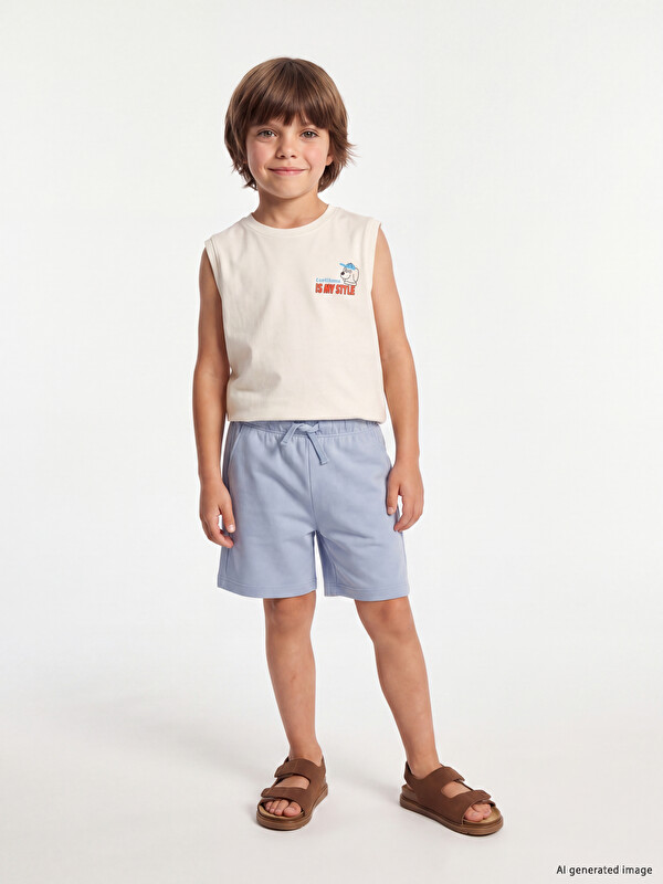 LCW Kids Beli Lastikli Erkek Çocuk Şort