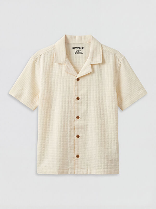 LCW Kids Camp Collar Dobby Boys' Shirt