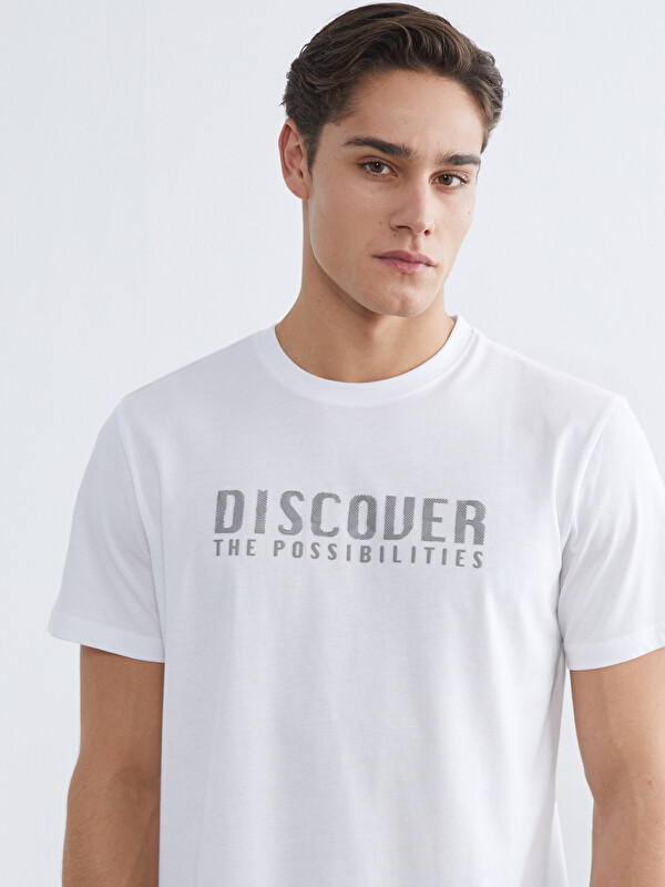 LCWAIKIKI Classic Crew Neck Printed Jersey Men's T-Shirt