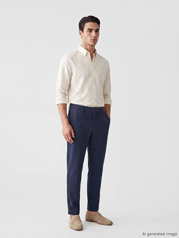SOUTHBLUE Regular Fit Textured Men's Trousers