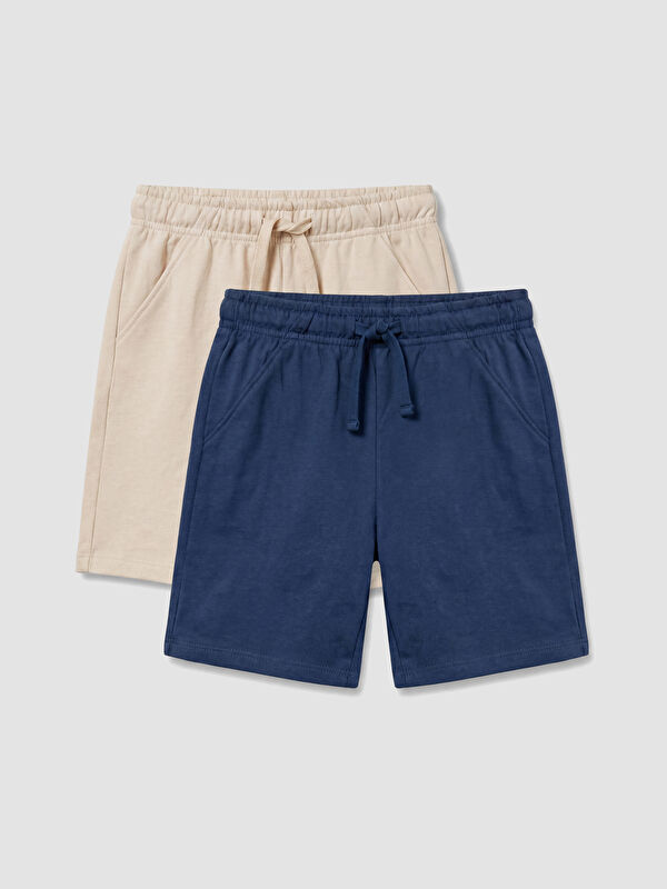 LCW Kids Elastic Waist Boys' Shorts 2 Pack