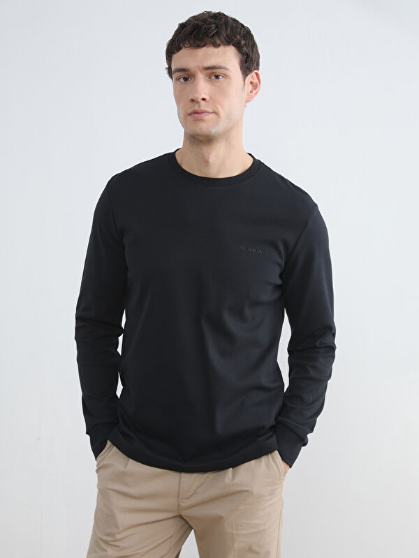 SOUTHBLUE Bisiklet Yaka Erkek Sweatshirt