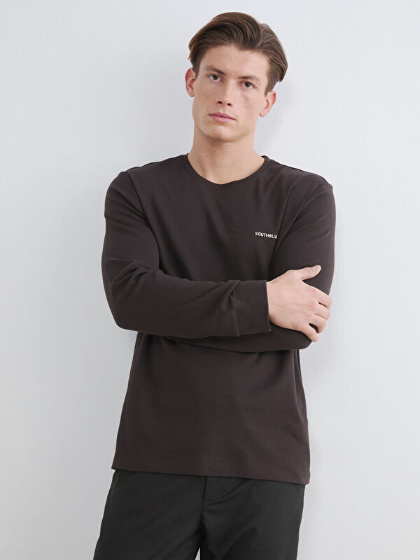 SOUTHBLUE Bisiklet Yaka Erkek Sweatshirt