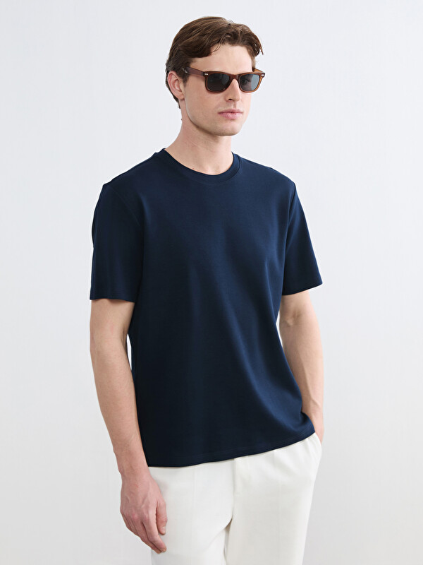 SOUTHBLUE %100 Pamuk Regular Fit Basic Kalın Tişört