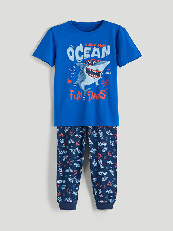 LCW Kids Baskılı Erkek Çocuk Pijama Takımı