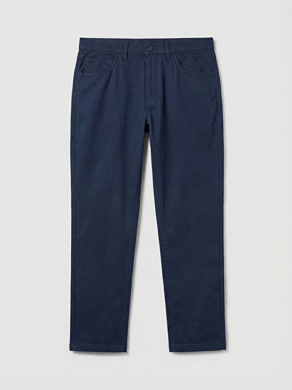 SOUTHBLUE Regular Fit Dobby Fabric Men's Trousers