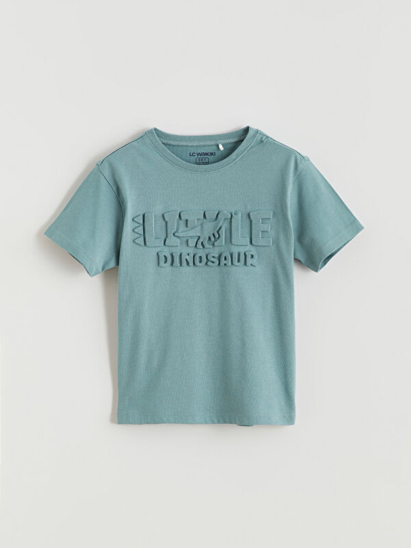 LCW Kids Dinozor Baskılı Erkek Çocuk Pijama Üst