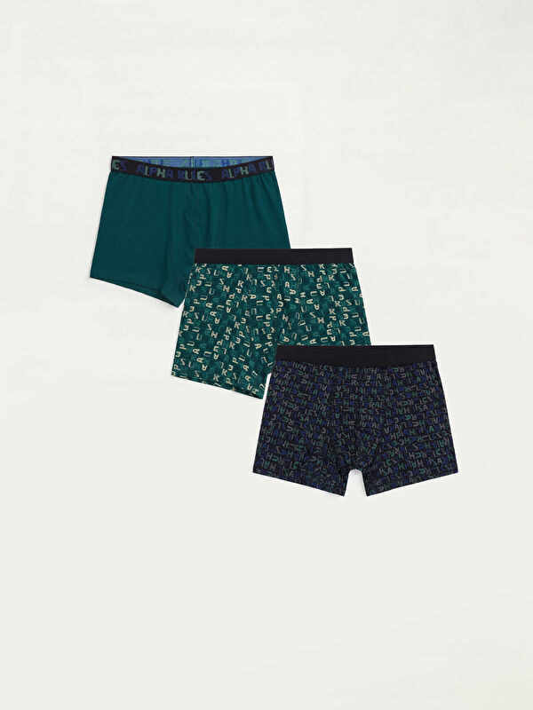 LC WAIKIKI Standart Kalıp Pamuklu Esnek Erkek Boxer 3'lü