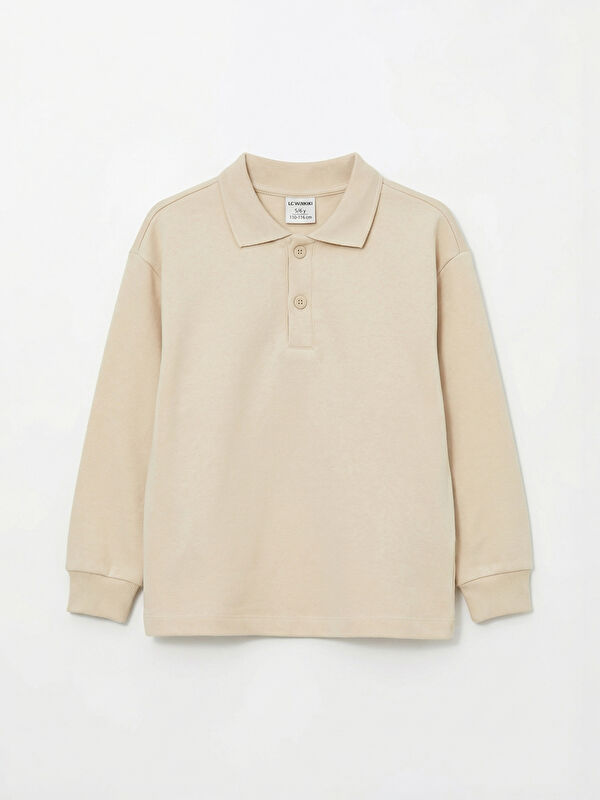LCW Kids Erkek Çocuk Polo Yaka Sweatshirt