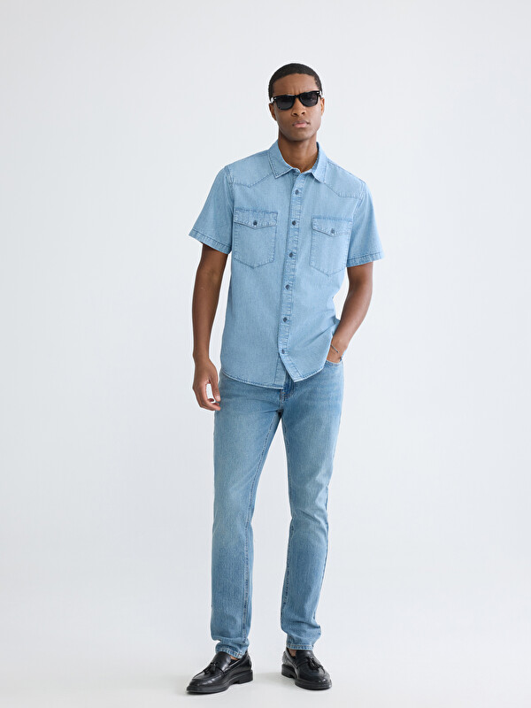 LCW Jeans بنطلون جينز رجالي بقصة ضيقة موديل 750