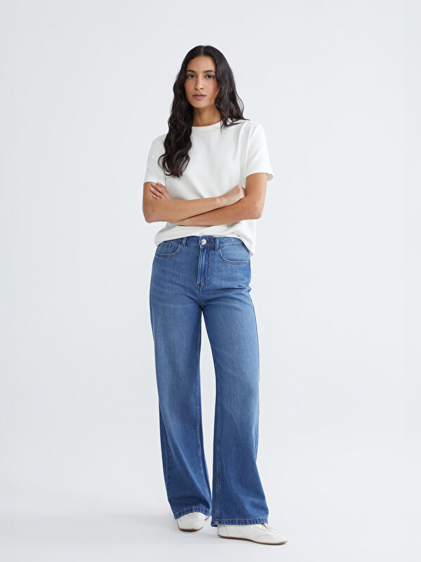 LCW Modest Women's Wide Leg Jean