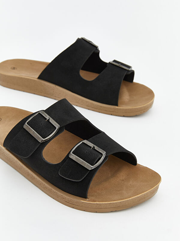 Lcw Steps Siyah Lcw Steps Çift Bantlı Erkek Terlik