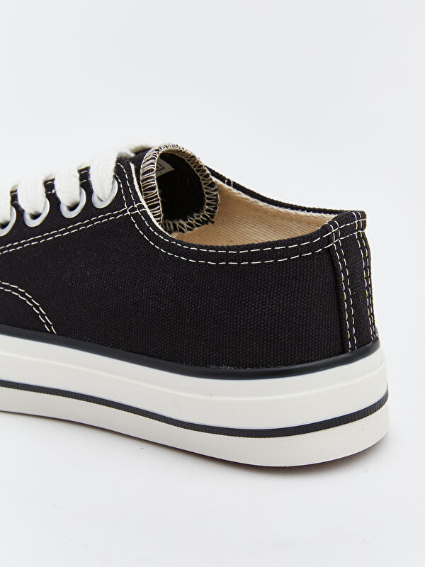 Bağcıklı Kız Çocuk Spor Ayakkabı - Görsel 6