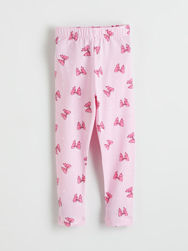 LCW Kids Bow Print Girls' Leggings
