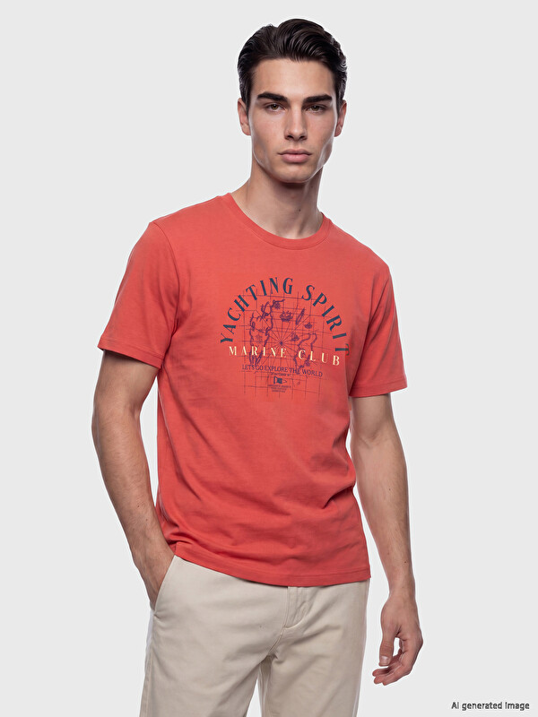 LCWAIKIKI Classic Plus Size Crew Neck Printed Cotton Men's T-Shirt