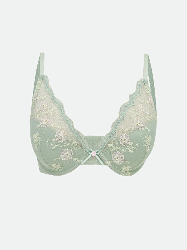 LCW DREAM Underwired, unpadded, embroidered, and utterly enchanting T-shirt bra.