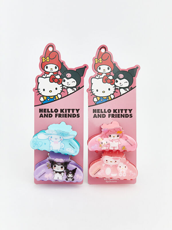 LCW JOY Hello Kitty مشبك شعر مطبوع للبنات طقم 2 باك