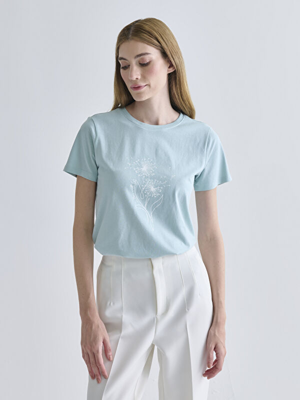 LCWAIKIKI Basic Crew Neck Printed Women's T-Shirt