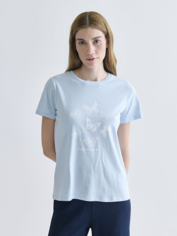 LCWAIKIKI Basic Crew Neck Printed Women's T-Shirt