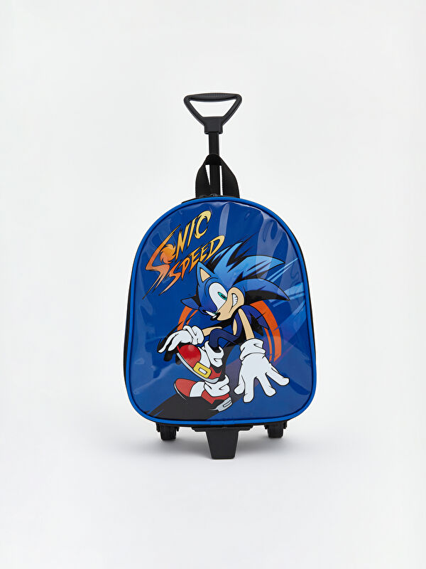 LCW ACCESSORIES Sonic Baskılı Erkek  Çocuk Çekçekli Çanta