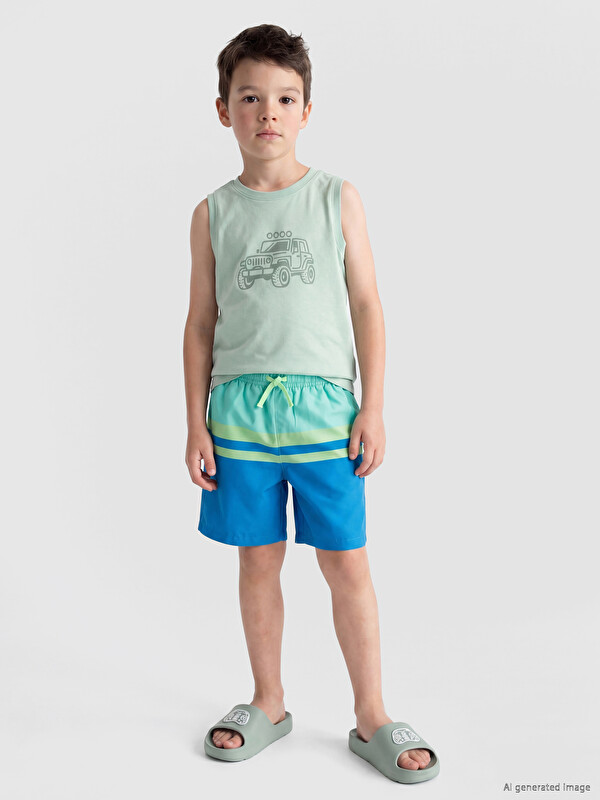 LCW Kids Quick-Dry Boys' Swimming Shorts