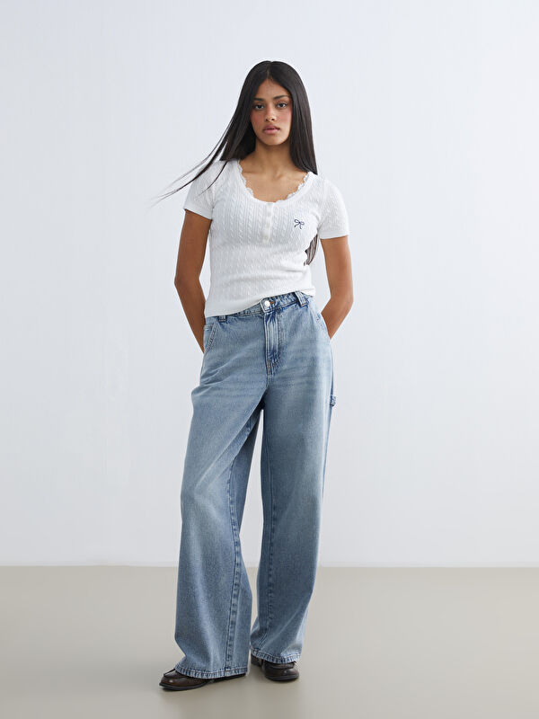 XSIDE Women's Baggy Fit Jeans