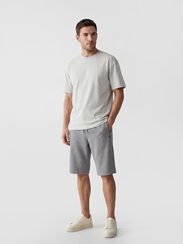 LCWAIKIKI Classic Man Grey Shorts