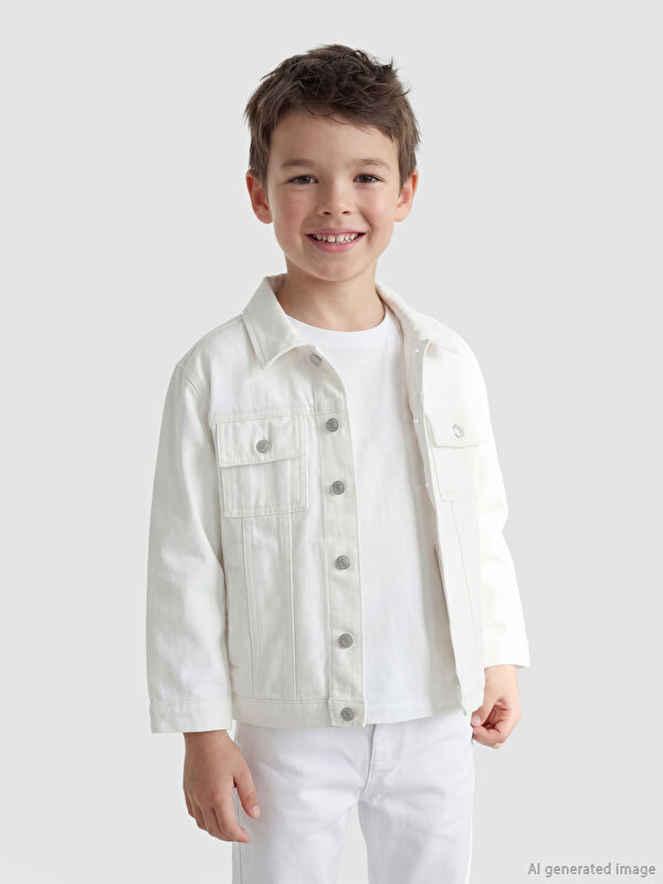 LCW Kids Gabardin Erkek Çocuk Gömlek Ceket