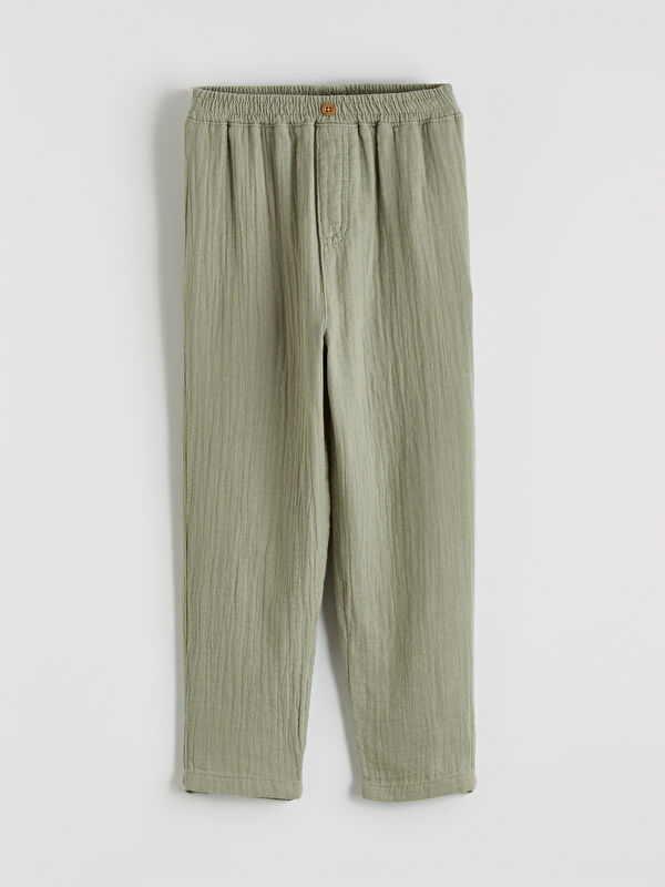 LCW Kids Regular Fit Erkek Çocuk Müslin Kumaş Pantolon
