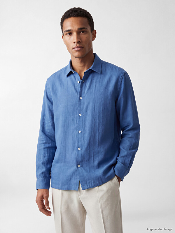 LCW Vision Regular Fit Textured Men's Shirt