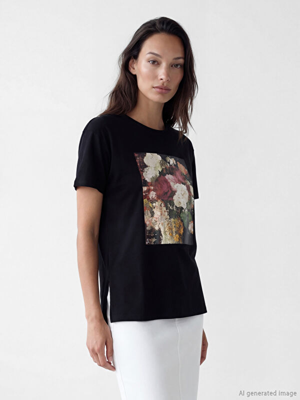 LCW EVERYDAY Crew Neck Printed Women's T-Shirt