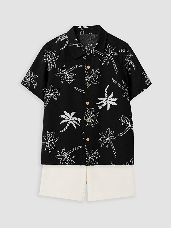 LCW Kids Patterned Boys' Shirt and Shorts